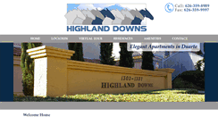 Desktop Screenshot of highlanddownsduarte.com