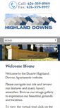 Mobile Screenshot of highlanddownsduarte.com